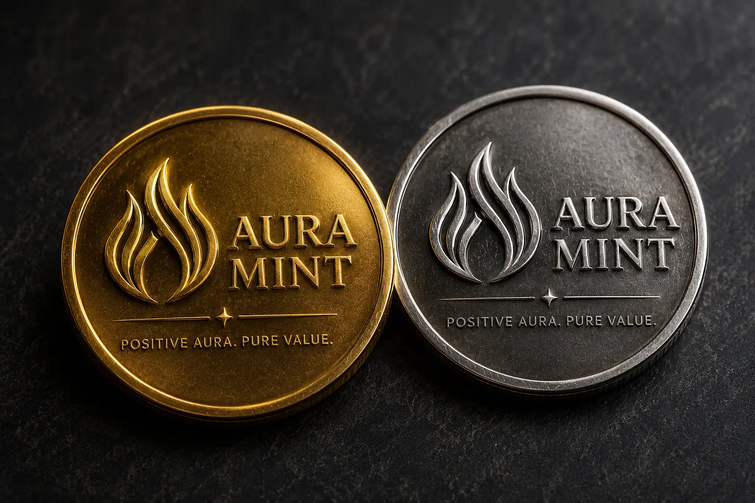 Aura Mint coin keepsake